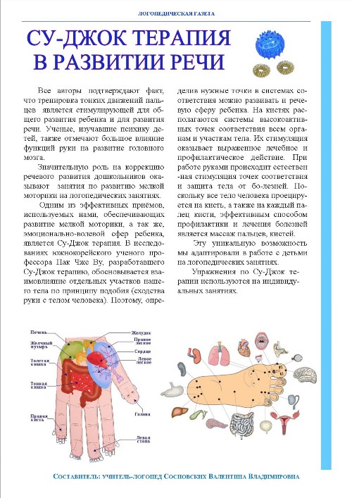 Проект су джок терапия